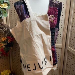 Mejuri Cream Canvas Tote